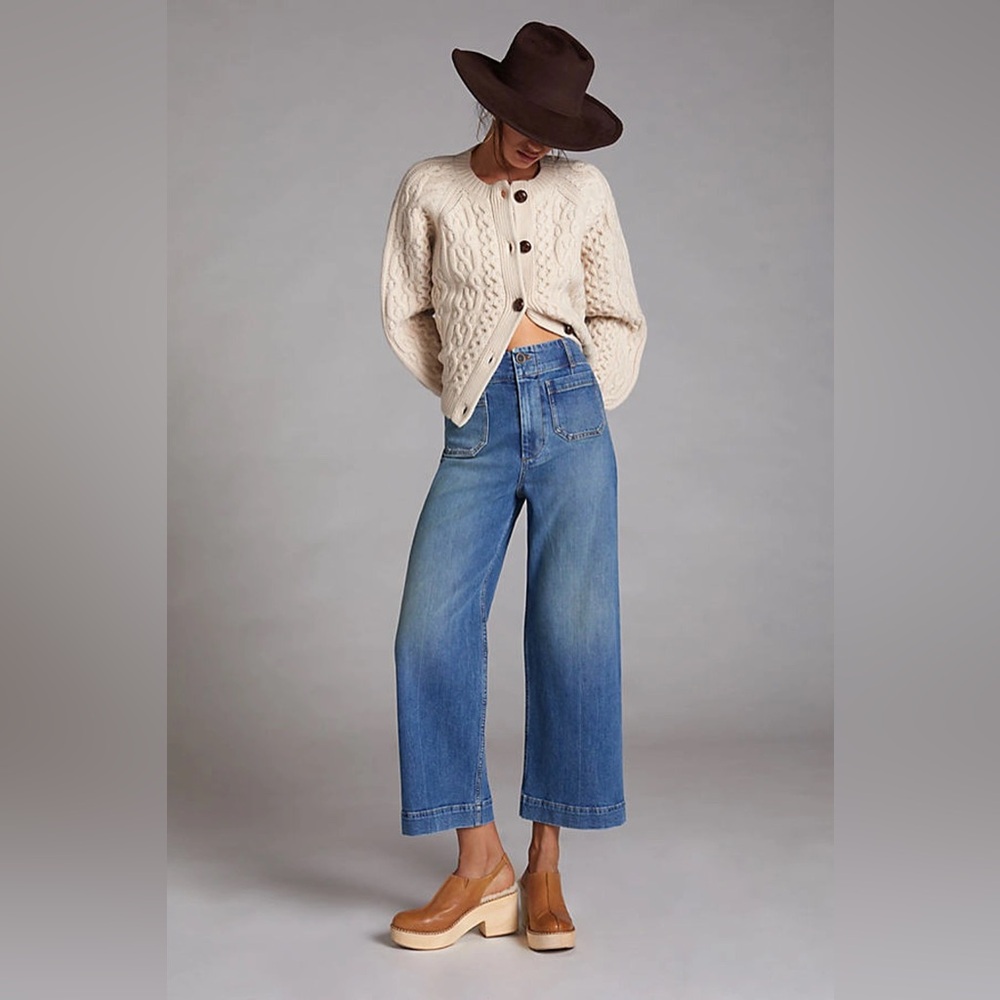 Anthropologie Pilcro The Skipper wide leg jeans